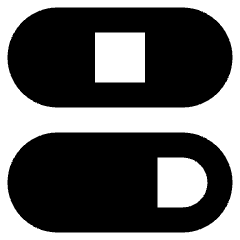 Dashboard Horizontal Pills 4 Icon from Sharp Remix Set