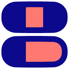 Dashboard Horizontal Pills 6 Icon from Plump Pop Set