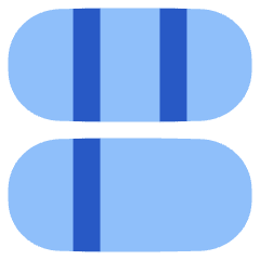 Dashboard Horizontal Pills 6 Icon from Plump Flat Set