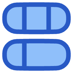 Dashboard Horizontal Pills 6 Icon from Plump Duo Set
