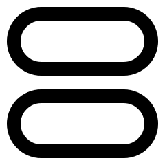 Dashboard Horizontal Pills Icon from Sharp Line Set