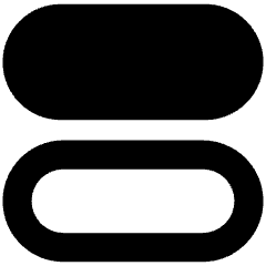 Dashboard Horizontal Pills Icon from Sharp Remix Set