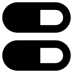 Dashboard Horizontal Pills Half Icon from Sharp Remix Set