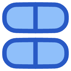 Dashboard Horizontal Pills Half Icon from Plump Duo Set