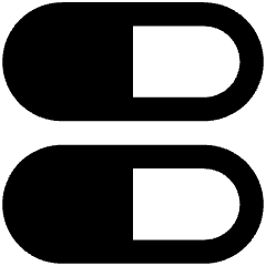 Dashboard Horizontal Pills Half Icon from Core Remix Set