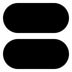 Dashboard Horizontal Pills Icon from Sharp Solid Set