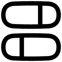 Dashboard Horizontal Pills Split 1 Icon from Flex Line Set