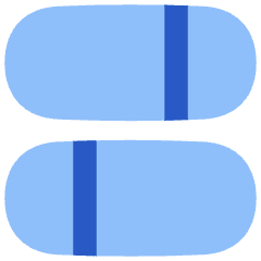 Dashboard Horizontal Pills Split 1 Icon from Flex Flat Set