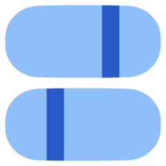 Dashboard Horizontal Pills Split 1 Icon from Plump Flat Set