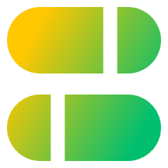 Dashboard Horizontal Pills Split 1 Icon from Sharp Gradient Set