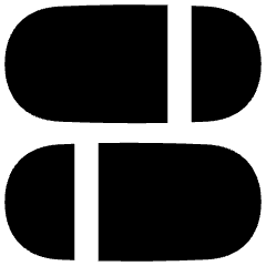 Dashboard Horizontal Pills Split 1 Icon from Flex Solid Set