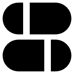 Dashboard Horizontal Pills Split 2 Icon from Core Solid Set