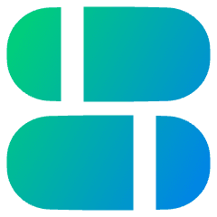 Dashboard Horizontal Pills Split 2 Icon from Plump Gradient Set