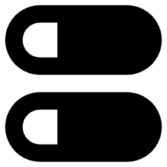 Dashboard Horizontal Pills Split Left Icon from Sharp Remix Set