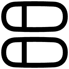 Dashboard Horizontal Pills Split Left Icon from Flex Line Set