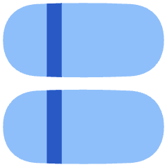 Dashboard Horizontal Pills Split Left Icon from Flex Flat Set
