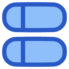 Dashboard Horizontal Pills Split Left Icon from Plump Duo Set