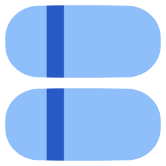 Dashboard Horizontal Pills Split Left Icon from Plump Flat Set