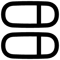 Dashboard Horizontal Pills Split Right Icon from Flex Line Set