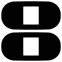 Dashboard Horizontal Pills Thirds Icon from Plump Remix Set