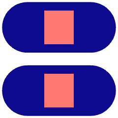 Dashboard Horizontal Pills Thirds Icon from Core Pop Set