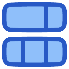 Dashboard Horizontal Rectangle 3 Icon from Plump Duo Set