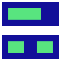 Dashboard Horizontal Rectangle 3 Icon from Sharp Pop Set