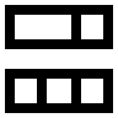 Dashboard Horizontal Rectangle 3 Icon from Sharp Line Set