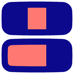Dashboard Horizontal Rectangle 4 Icon from Plump Pop Set