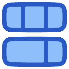 Dashboard Horizontal Rectangle 4 Icon from Plump Duo Set