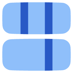 Dashboard Horizontal Rectangle 4 Icon from Plump Flat Set