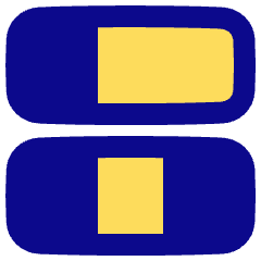 Dashboard Horizontal Rectangle 5 Icon from Plump Pop Set