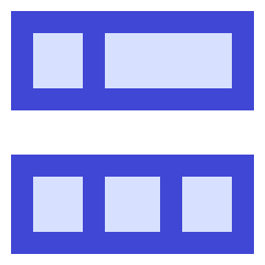 Dashboard Horizontal Rectangle 5 Icon from Sharp Duo Set