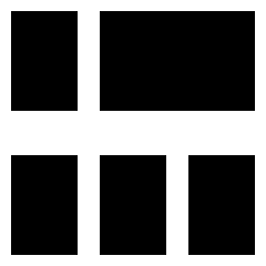 Dashboard Horizontal Rectangle 5 Icon from Sharp Solid Set