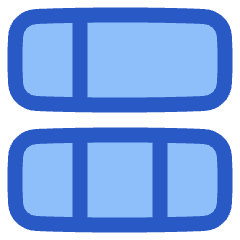 Dashboard Horizontal Rectangle 5 Icon from Plump Duo Set