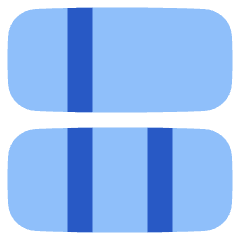 Dashboard Horizontal Rectangle 5 Icon from Plump Flat Set