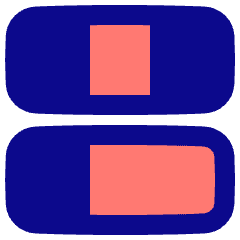 Dashboard Horizontal Rectangle 6 Icon from Plump Pop Set