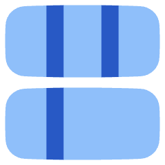 Dashboard Horizontal Rectangle 6 Icon from Plump Flat Set