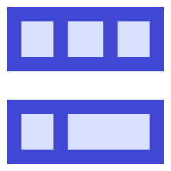 Dashboard Horizontal Rectangle 6 Icon from Sharp Duo Set