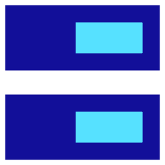 Dashboard Horizontal Rectangle Half Icon from Sharp Pop Set