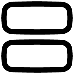 Dashboard Horizontal Rectangle Icon from Flex Line Set