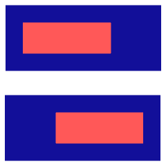 Dashboard Horizontal Rectangle Split 1 Icon from Sharp Pop Set