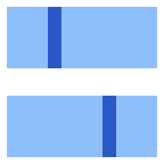 Dashboard Horizontal Rectangle Split 2 Icon from Sharp Flat Set