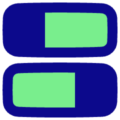 Dashboard Horizontal Rectangle Split 2 Icon from Plump Pop Set