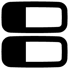 Dashboard Horizontal Rectangle Split Left Icon from Plump Remix Set
