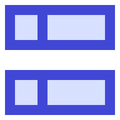 Dashboard Horizontal Rectangle Split Left Icon from Sharp Duo Set