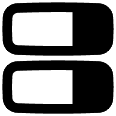 Dashboard Horizontal Rectangle Split Right Icon from Plump Remix Set