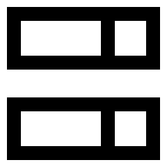 Dashboard Horizontal Rectangle Split Right Icon from Sharp Line Set