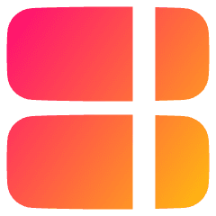 Dashboard Horizontal Rectangle Split Right Icon from Plump Gradient Set