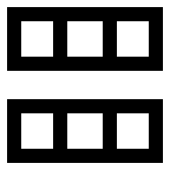 Dashboard Horizontal Rectangle Thirds Icon from Sharp Line Set